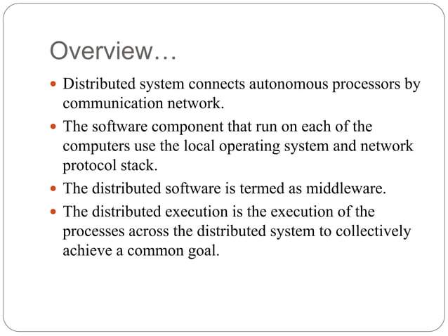 Introduction to Distributed System | PPTX