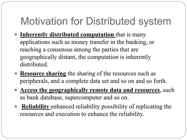 Introduction to Distributed System | PPTX