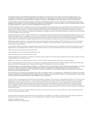 THE SPECIFICATIONS AND INFORMATION REGARDING THE PRODUCTS IN THIS MANUAL ARE SUBJECT TO CHANGE WITHOUT NOTICE. ALL
STATEMENTS, INFORMATION, AND RECOMMENDATIONS IN THIS MANUAL ARE BELIEVED TO BE ACCURATE BUT ARE PRESENTED WITHOUT
WARRANTY OF ANY KIND, EXPRESS OR IMPLIED. USERS MUST TAKE FULL RESPONSIBILITY FOR THEIR APPLICATION OF ANY PRODUCTS.

THE SOFTWARE LICENSE AND LIMITED WARRANTY FOR THE ACCOMPANYING PRODUCT ARE SET FORTH IN THE INFORMATION PACKET THAT
SHIPPED WITH THE PRODUCT AND ARE INCORPORATED HEREIN BY THIS REFERENCE. IF YOU ARE UNABLE TO LOCATE THE SOFTWARE LICENSE
OR LIMITED WARRANTY, CONTACT YOUR CISCO REPRESENTATIVE FOR A COPY.

The following information is for FCC compliance of Class A devices: This equipment has been tested and found to comply with the limits for a Class A digital device, pursuant
to part 15 of the FCC rules. These limits are designed to provide reasonable protection against harmful interference when the equipment is operated in a commercial
environment. This equipment generates, uses, and can radiate radio-frequency energy and, if not installed and used in accordance with the instruction manual, may cause
harmful interference to radio communications. Operation of this equipment in a residential area is likely to cause harmful interference, in which case users will be required
to correct the interference at their own expense.

The following information is for FCC compliance of Class B devices: The equipment described in this manual generates and may radiate radio-frequency energy. If it is not
installed in accordance with Cisco’s installation instructions, it may cause interference with radio and television reception. This equipment has been tested and found to
comply with the limits for a Class B digital device in accordance with the specifications in part 15 of the FCC rules. These specifications are designed to provide reasonable
protection against such interference in a residential installation. However, there is no guarantee that interference will not occur in a particular installation.

Modifying the equipment without Cisco’s written authorization may result in the equipment no longer complying with FCC requirements for Class A or Class B digital
devices. In that event, your right to use the equipment may be limited by FCC regulations, and you may be required to correct any interference to radio or television
communications at your own expense.

You can determine whether your equipment is causing interference by turning it off. If the interference stops, it was probably caused by the Cisco equipment or one of its
peripheral devices. If the equipment causes interference to radio or television reception, try to correct the interference by using one or more of the following measures:

• Turn the television or radio antenna until the interference stops.

• Move the equipment to one side or the other of the television or radio.

• Move the equipment farther away from the television or radio.

• Plug the equipment into an outlet that is on a different circuit from the television or radio. (That is, make certain the equipment and the television or radio are on circuits
controlled by different circuit breakers or fuses.)

Modifications to this product not authorized by Cisco Systems, Inc. could void the FCC approval and negate your authority to operate the product.

The Cisco implementation of TCP header compression is an adaptation of a program developed by the University of California, Berkeley (UCB) as part of UCB’s public
domain version of the UNIX operating system. All rights reserved. Copyright © 1981, Regents of the University of California.

NOTWITHSTANDING ANY OTHER WARRANTY HEREIN, ALL DOCUMENT FILES AND SOFTWARE OF THESE SUPPLIERS ARE PROVIDED “AS IS” WITH
ALL FAULTS. CISCO AND THE ABOVE-NAMED SUPPLIERS DISCLAIM ALL WARRANTIES, EXPRESSED OR IMPLIED, INCLUDING, WITHOUT
LIMITATION, THOSE OF MERCHANTABILITY, FITNESS FOR A PARTICULAR PURPOSE AND NONINFRINGEMENT OR ARISING FROM A COURSE OF
DEALING, USAGE, OR TRADE PRACTICE.

IN NO EVENT SHALL CISCO OR ITS SUPPLIERS BE LIABLE FOR ANY INDIRECT, SPECIAL, CONSEQUENTIAL, OR INCIDENTAL DAMAGES, INCLUDING,
WITHOUT LIMITATION, LOST PROFITS OR LOSS OR DAMAGE TO DATA ARISING OUT OF THE USE OR INABILITY TO USE THIS MANUAL, EVEN IF CISCO
OR ITS SUPPLIERS HAVE BEEN ADVISED OF THE POSSIBILITY OF SUCH DAMAGES.


CCSP, CCVP, the Cisco Square Bridge logo, Follow Me Browsing, and StackWise are trademarks of Cisco Systems, Inc.; Changing the Way We Work, Live, Play, and Learn, and
iQuick Study are service marks of Cisco Systems, Inc.; and Access Registrar, Aironet, BPX, Catalyst, CCDA, CCDP, CCIE, CCIP, CCNA, CCNP, Cisco, the Cisco Certified
Internetwork Expert logo, Cisco IOS, Cisco Press, Cisco Systems, Cisco Systems Capital, the Cisco Systems logo, Cisco Unity, Enterprise/Solver, EtherChannel, EtherFast,
EtherSwitch, Fast Step, FormShare, GigaDrive, GigaStack, HomeLink, Internet Quotient, IOS, IP/TV, iQ Expertise, the iQ logo, iQ Net Readiness Scorecard, LightStream,
Linksys, MeetingPlace, MGX, the Networkers logo, Networking Academy, Network Registrar, Packet, PIX, Post-Routing, Pre-Routing, ProConnect, RateMUX, ScriptShare,
SlideCast, SMARTnet, The Fastest Way to Increase Your Internet Quotient, and TransPath are registered trademarks of Cisco Systems, Inc. and/or its affiliates in the United States
and certain other countries.

All other trademarks mentioned in this document or Website are the property of their respective owners. The use of the word partner does not imply a partnership relationship
between Cisco and any other company. (0601R)



Any Internet Protocol (IP) addresses used in this document are not intended to be actual addresses. Any examples, command display output, and figures included in the
document are shown for illustrative purposes only. Any use of actual IP addresses in illustrative content is unintentional and coincidental.

Introduction to DWDM Technology
© 2000 Cisco Systems, Inc. All rights reserved.
 