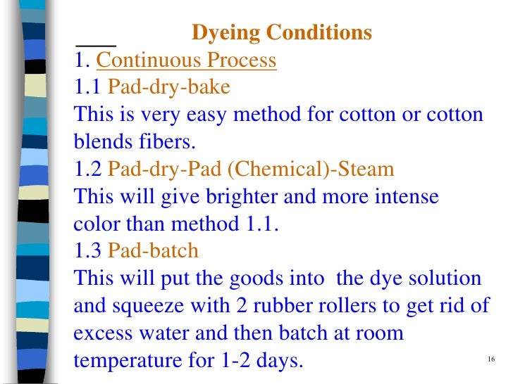 Introduction to dyeing
