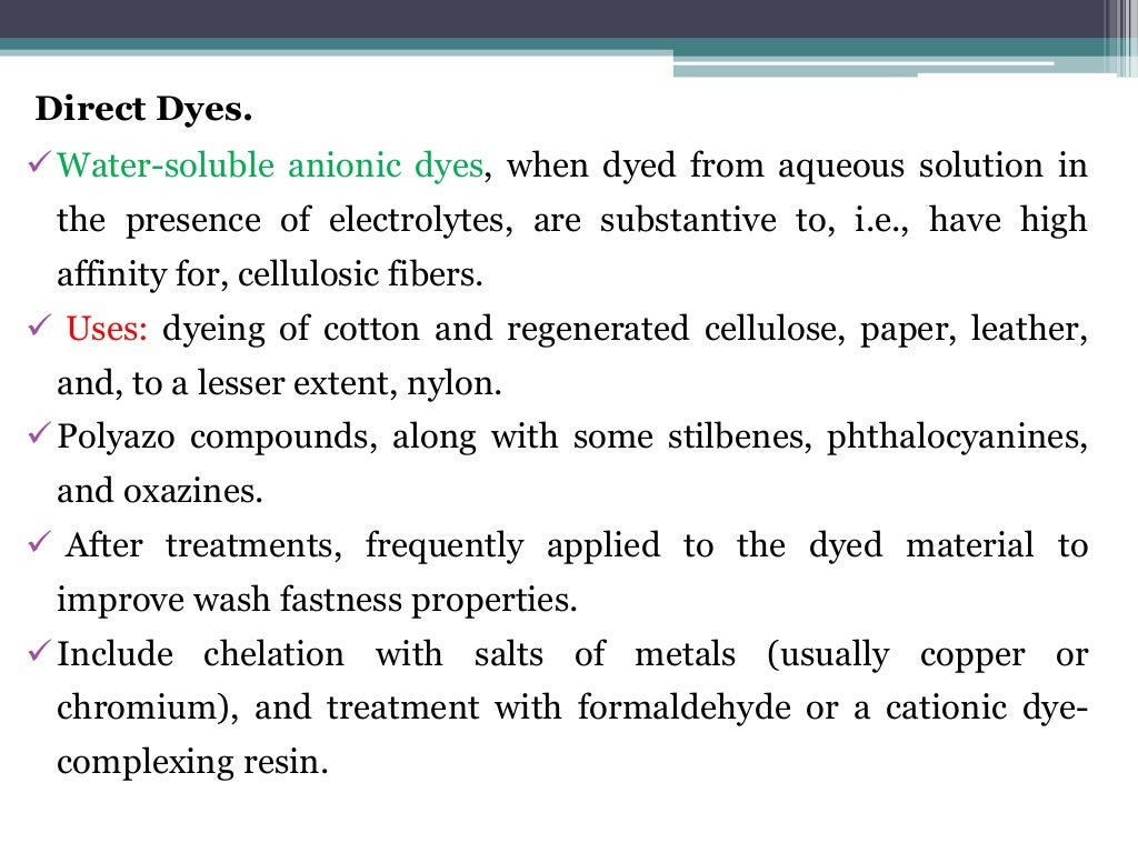 Introduction to dyes