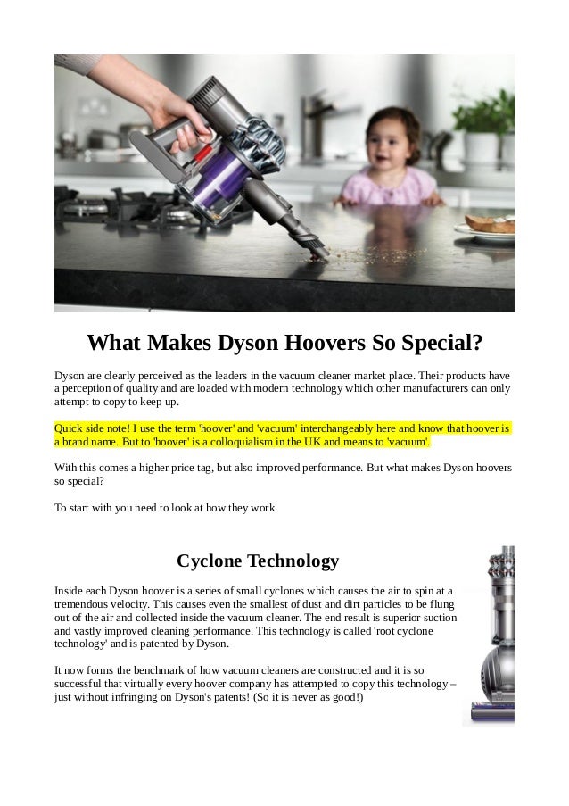 Introduction to dyson hoovers