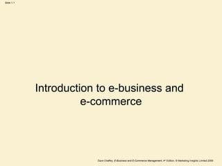 Introduction to e business & e-commerce | PPT