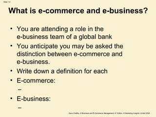 Introduction to e business & e-commerce | PPT