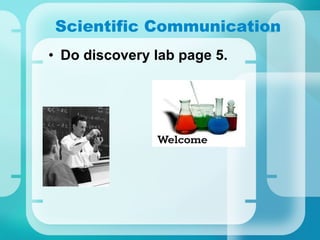 Scientific Communication Do discovery lab page 5. 