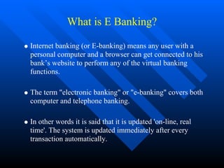 E Banking