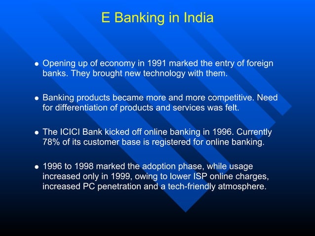 E Banking PPT