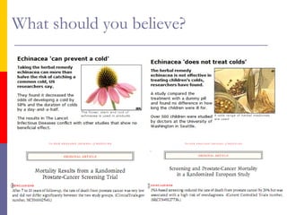 What should you believe?
 