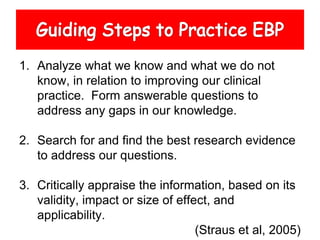 Introduction to EBP | PPTX