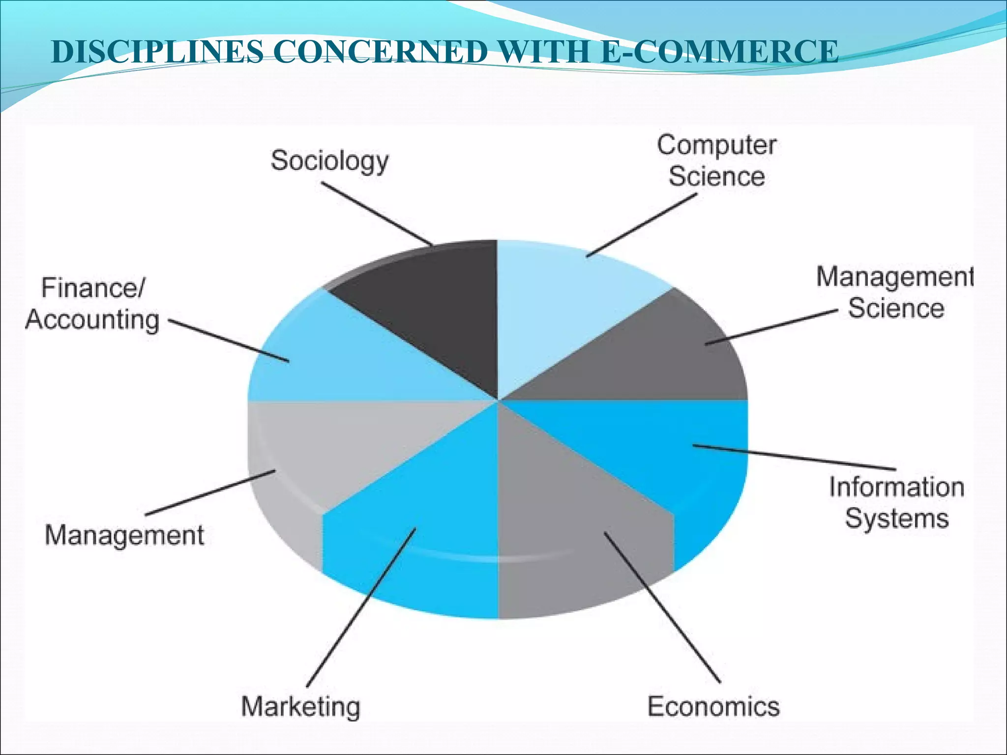 DISCIPLINES CONCERNED WITH E-COMMERCE
 