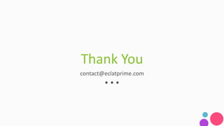 Thank You
contact@eclatprime.com
 