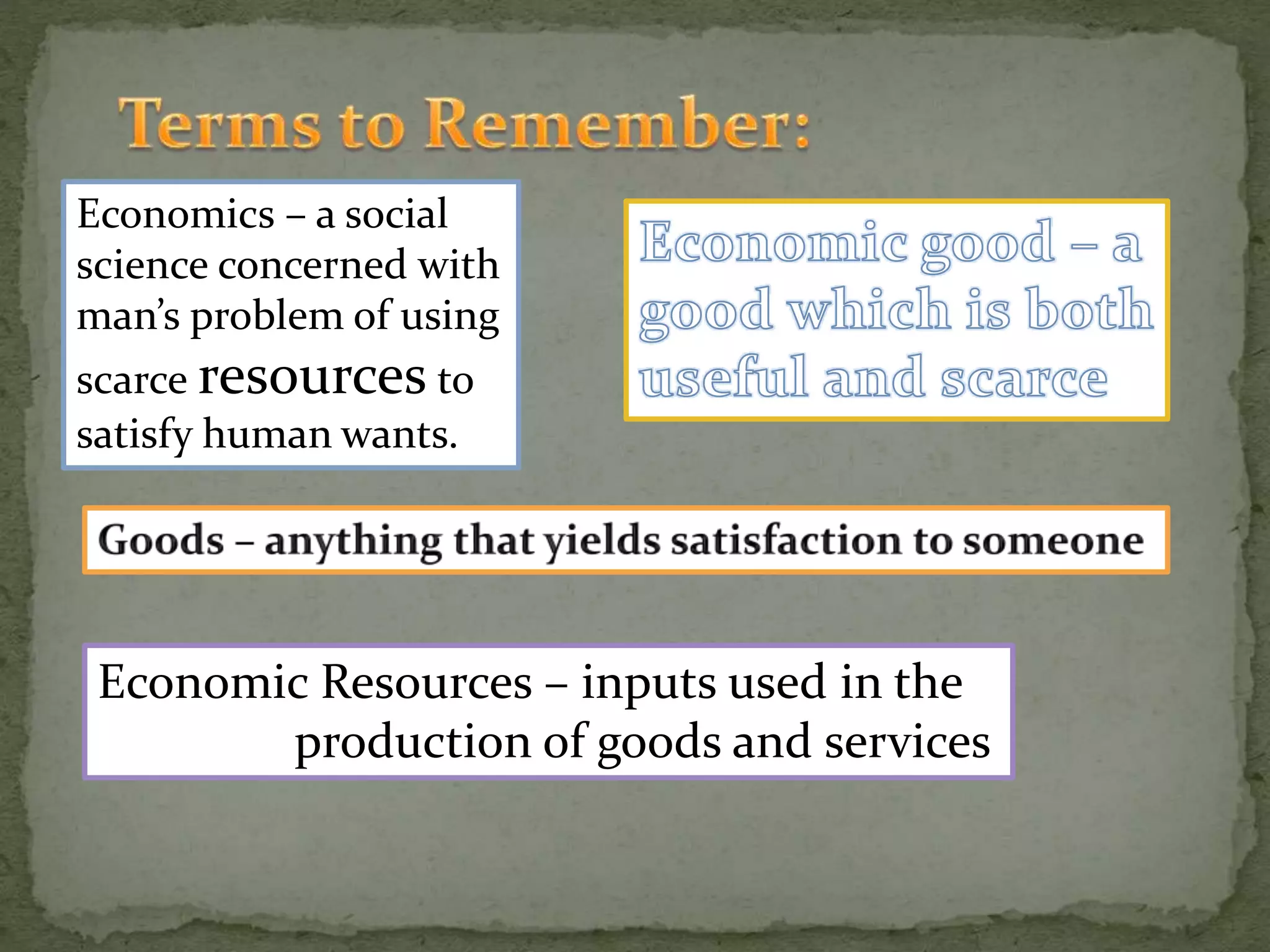 Introduction to economics | PPTX