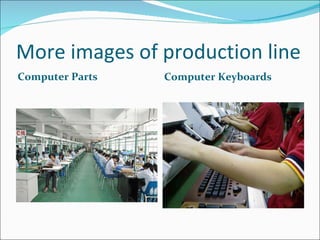 More images of production line Computer Parts Computer Keyboards 