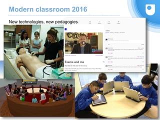 Modern classroom 2016
6
New technologies, new pedagogies
 