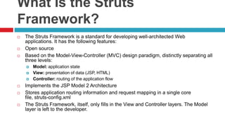 Introduction to ejb and struts framework | PPT