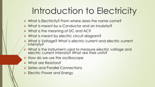 Introduction to electricity gr 10 | PDF