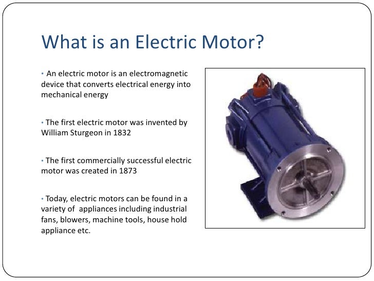 Introduction to Electric Motors
