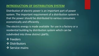 Introduction to electric power transmission and distribution | PPTX