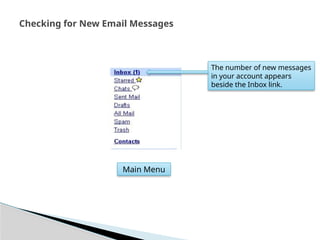 Mail 1 New Message Inbox Introduction to Email and how to use it.pptx