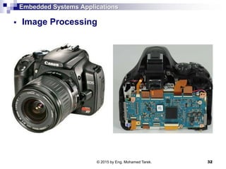 Embedded Systems Applications
 Image Processing
32© 2015 by Eng. Mohamed Tarek.
 
