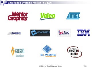Embedded Systems Market in Egypt
193© 2015 by Eng. Mohamed Tarek.
 