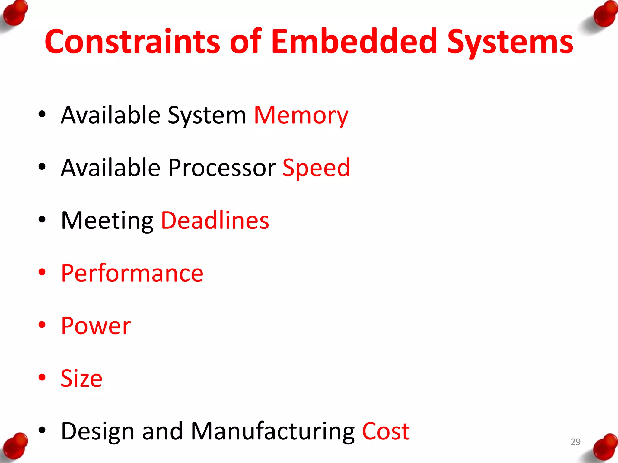 Introduction to embedded systems | PPTX