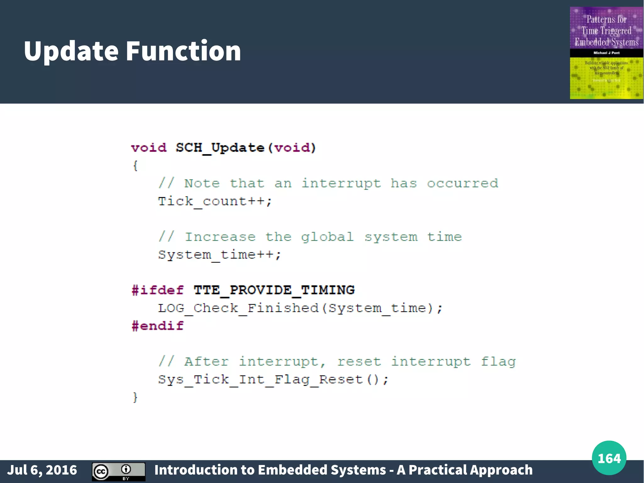 Jul 6, 2016 Introduction to Embedded Systems - A Practical Approach 164 Update Function 