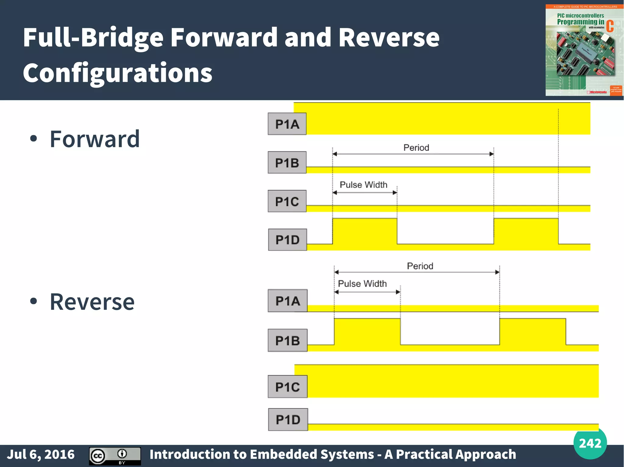 Jul 6, 2016 Introduction to Embedded Systems - A Practical Approach 242 Full-Bridge Forward and Reverse Configurations ● Forward ● Reverse 