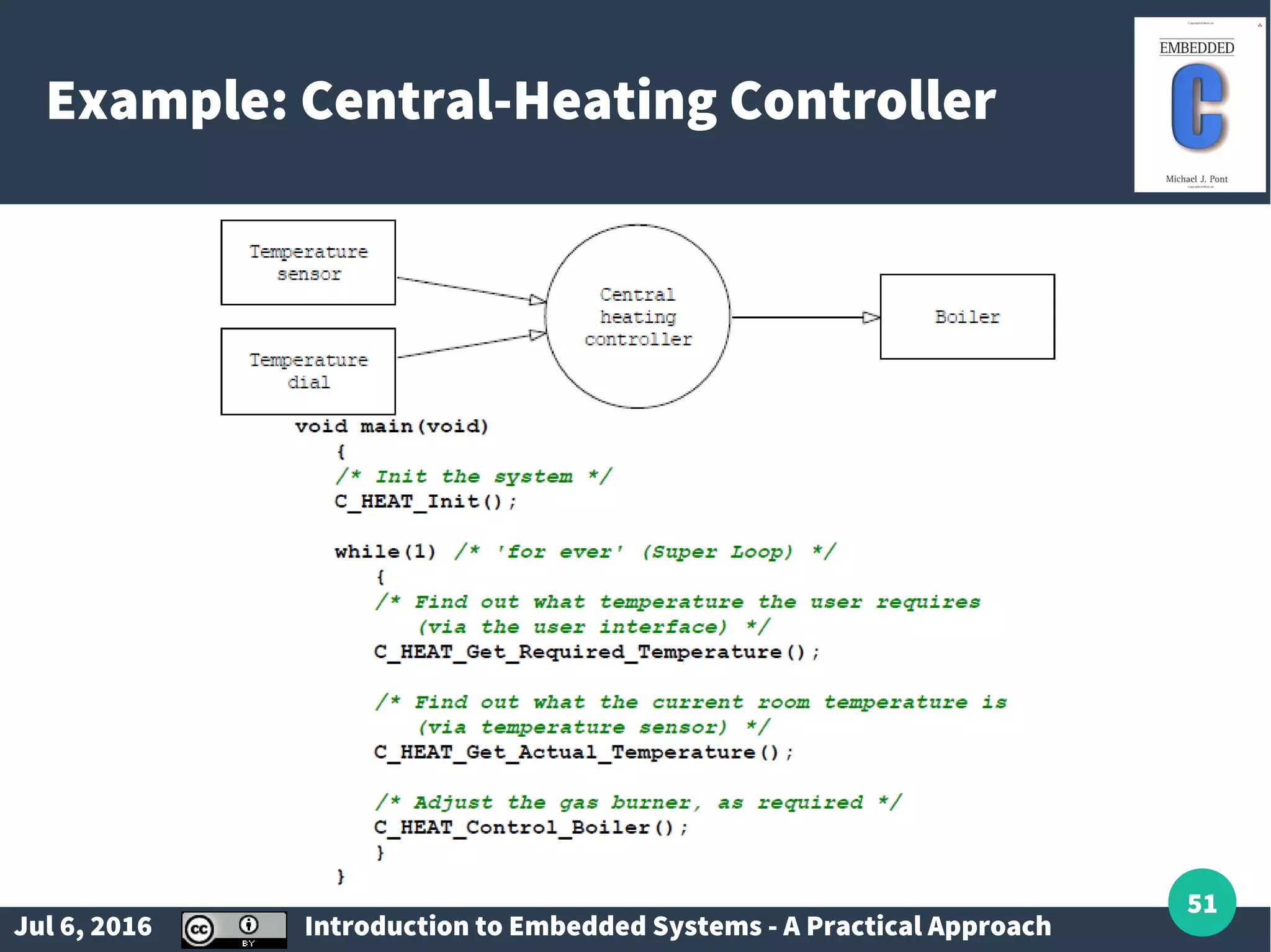 Jul 6, 2016 Introduction to Embedded Systems - A Practical Approach 51 Example: Central-Heating Controller 