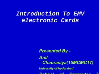 Introduction to emv | PPT