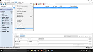 Introduction to end note x4