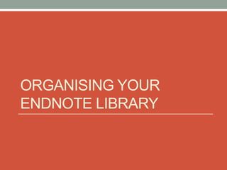 Introduction to end note x5 | PPTX