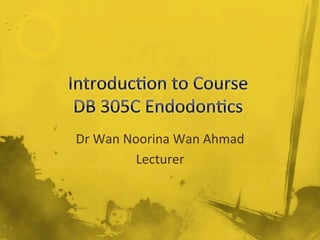 Dr	
  Wan	
  Noorina	
  Wan	
  Ahmad	
  
               Lecturer	
  
 