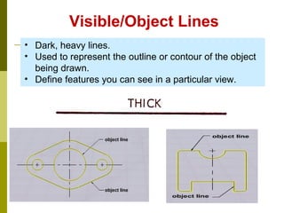 Object Line In Engineering Drawing Introduction to engineering graphics | PPT