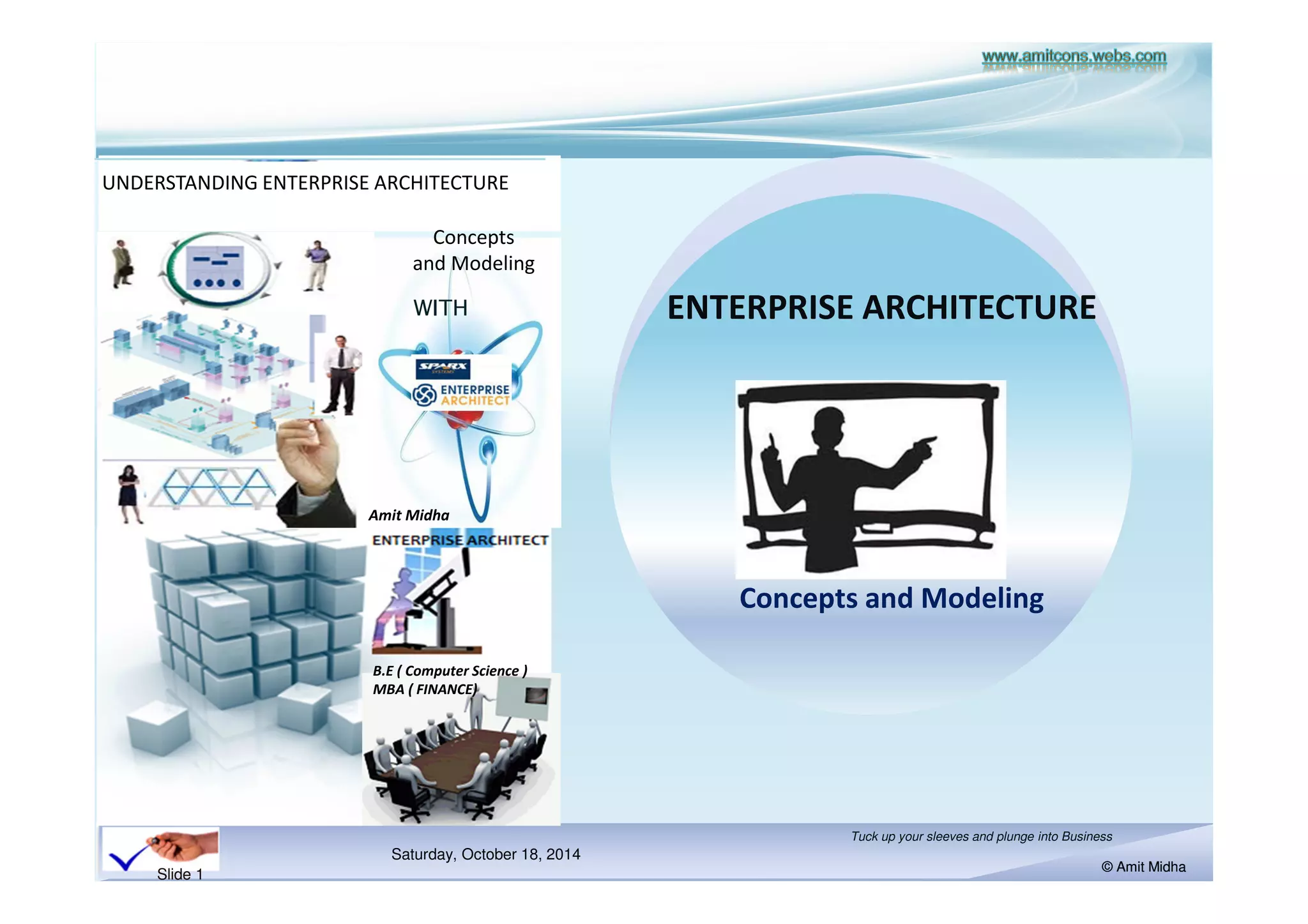 UNDERSTANDING ENTERPRISE ARCHITECTURE CONCEPTS AND MODELING -TRAINING ...