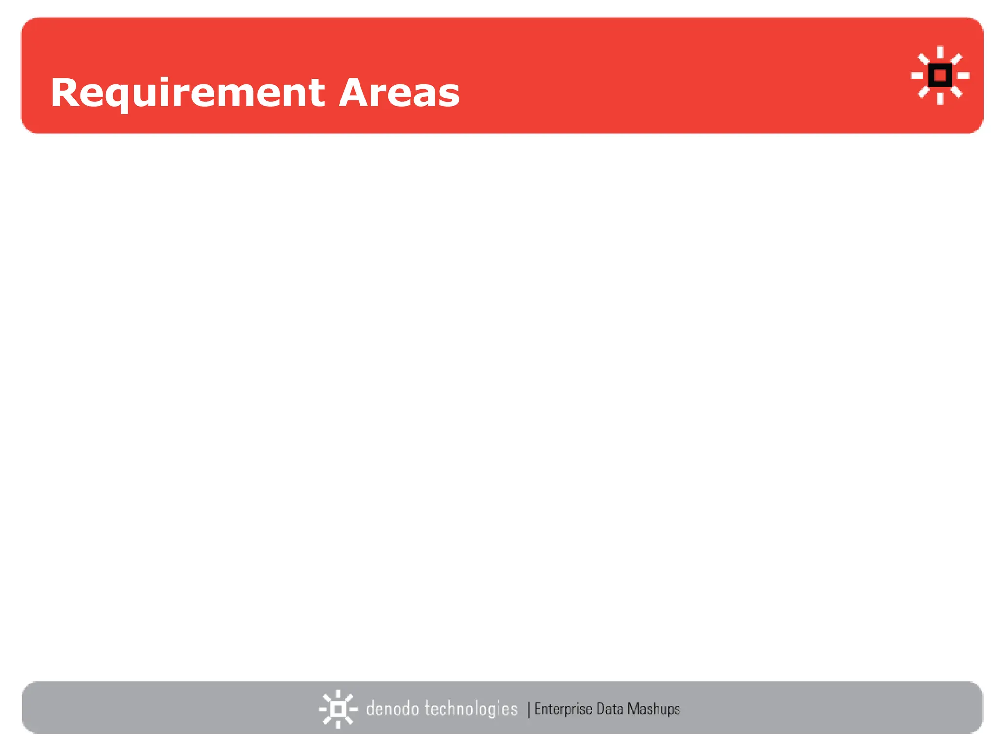 Requirement Areas 