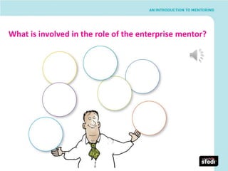 What is involved in the role of the enterprise mentor?
 