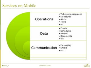 Services on Mobile
 