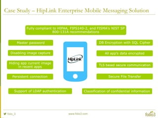 Case Study – HipLink Enterprise Mobile Messaging Solution
 
