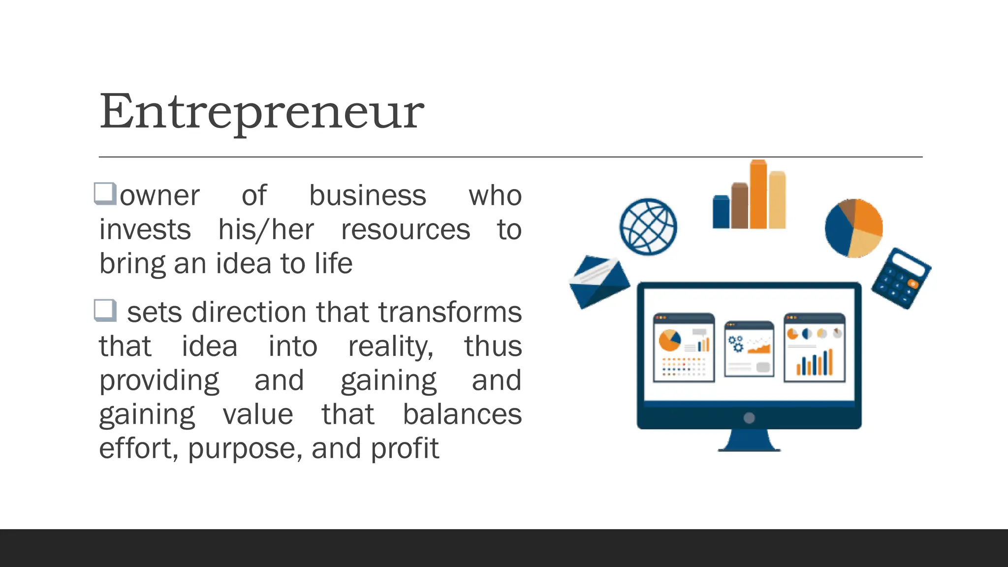 Introduction to Entrepreneurship and Characteristics of an Entrepreneur ...