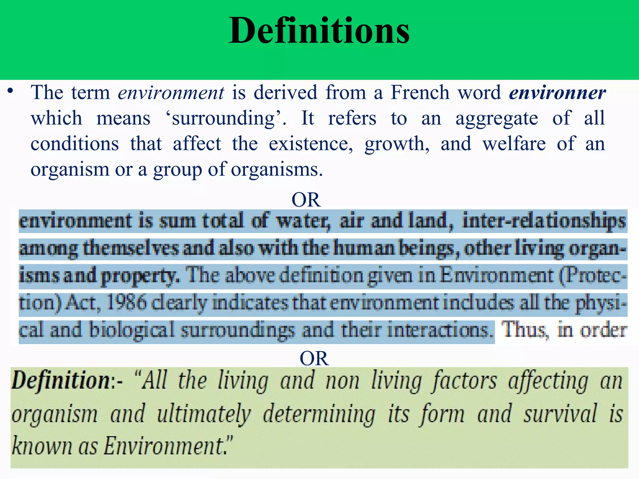 Introduction to Environment Ecology and Ecosystem | PPT