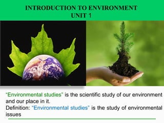 Introduction to Environment Ecology and Ecosystem | PPT