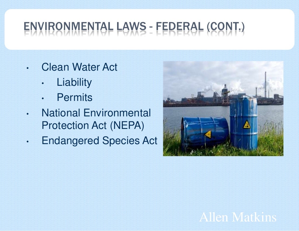 Introduction to Environmental Law