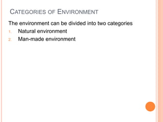 Introduction to environment i