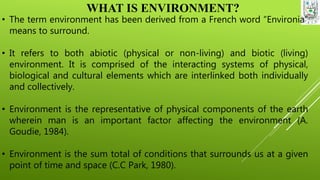 Introduction to environment and natural resource management | PPTX