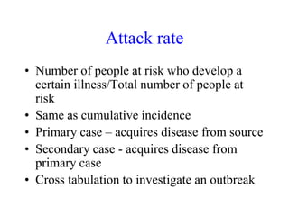 Introduction to epidemiology | PPTX