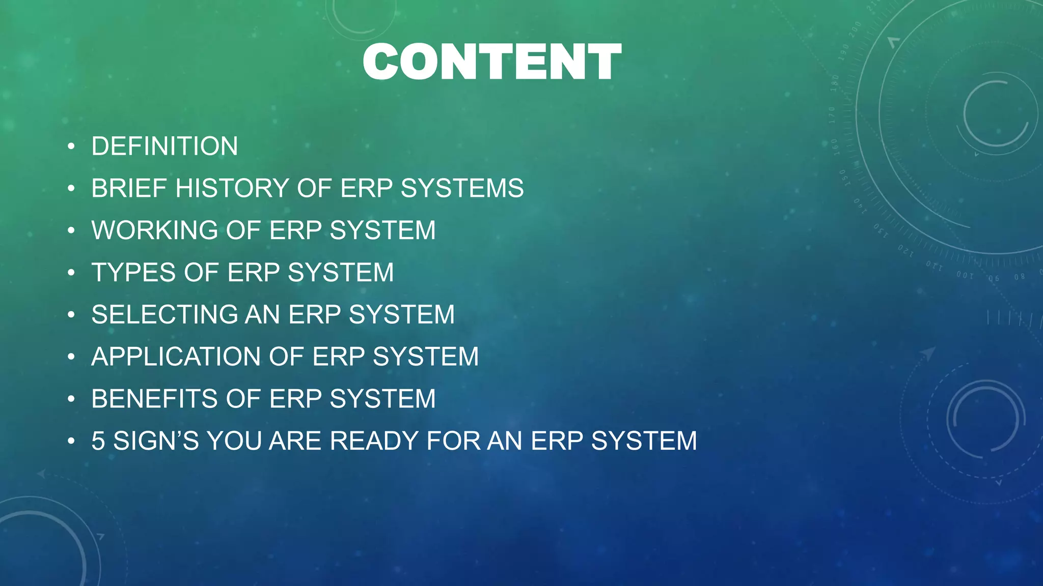 Introduction to erp system | PPT