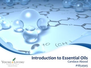 Introduction to Essential Oils 
Candace Abood 
#1854945 
 