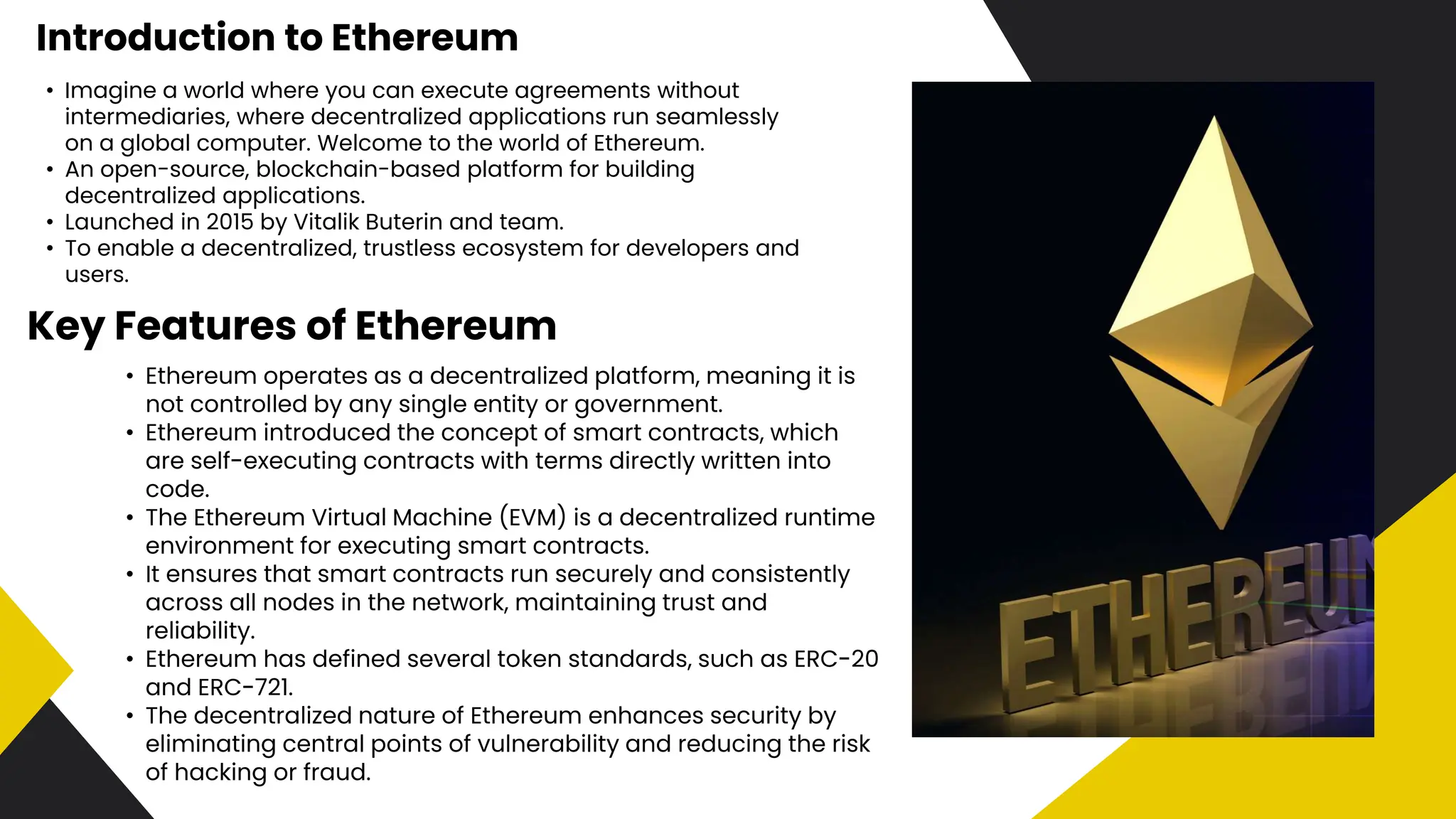 Understanding Ethereum: The Future of Blockchain Technology | PPTX