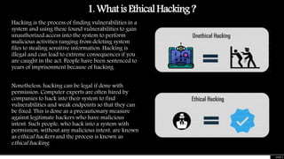 Introduction to ethical hacking | PPTX